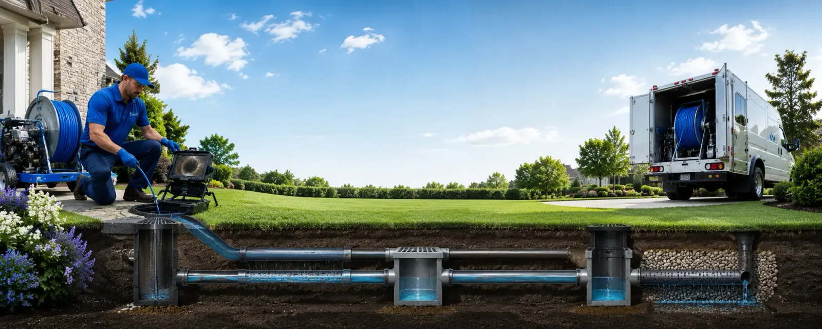 Outdoor drain cleaning information for Bertrand, MO